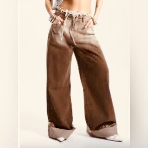 NWT MUSERA Ombre Wash Extreme Oversized Jeans Spring 90's Y2k Size 29